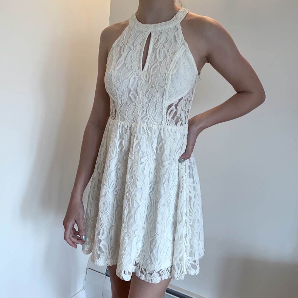 Bleuh Ciel halter fit and flare style skater dress